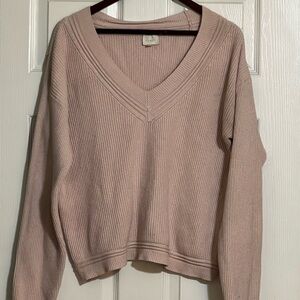 Cyrus Blush V-Neck Women's Sweater